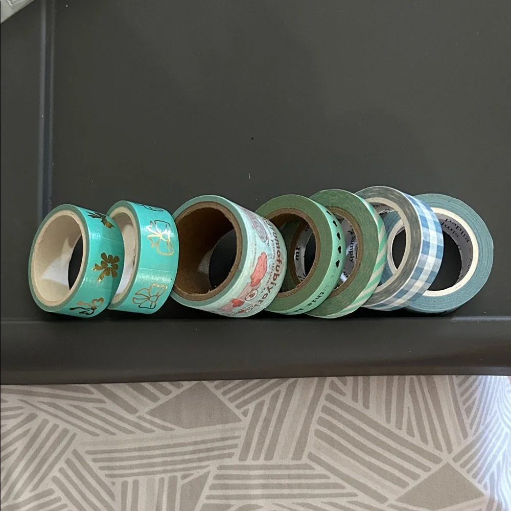 Decorative Washi Tape Set - Blue and Green